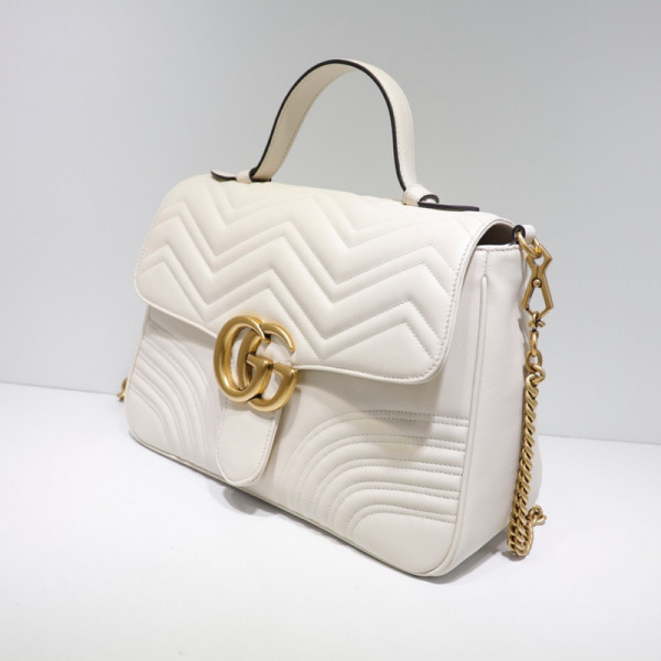 G*u*i gg marmont medium top handle bag