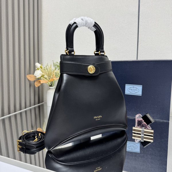 Pra*a medium carey leather bag-30*31*6.5cm